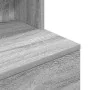 Gray Sonoma bedside table 39x35x125 cm engineered wood by , Nightstands - Ref: Foro24-861315, Price: 77,65 €, Discount: %