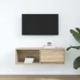 Mueble de TV de roble Sonoma 80x31x25,5 cm Madera de ingeniería de , Muebles TV - Ref: Foro24-861458, Precio: 43,21 €, Descue...