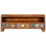 Multicolorer TV-Schrank 110x30x40 cm Massivholz Akazie von , CD- und DVD-Speicher - Ref: Foro24-4016502, Preis: 188,51 €, Rab...