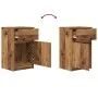 Mesitas noche 2uds madera contrachapada madera vieja 39x35x65cm de , Mesitas de noche - Ref: Foro24-861334, Precio: 97,51 €, ...