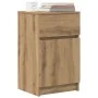 Bedside tables 2 units engineered wood oak artisian 39x35x65cm by , Nightstands - Ref: Foro24-861336, Price: 88,81 €, Discoun...