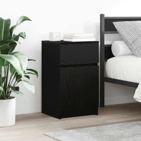 Mesillas de noche 2 uds. Madera de ingeniería negra 39x35x65 cm de , Mesitas de noche - Ref: Foro24-861322, Precio: 95,60 €, ...