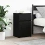 Mesillas de noche 2 uds. Madera de ingeniería negra 39x35x65 cm de , Mesitas de noche - Ref: Foro24-861322, Precio: 95,60 €, ...