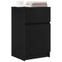 Mesillas de noche 2 uds. Madera de ingeniería negra 39x35x65 cm de , Mesitas de noche - Ref: Foro24-861322, Precio: 95,60 €, ...