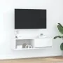 Weißes TV-Möbel 100x31x25,5 cm aus Ingenieurholz von , TV-Möbel - Ref: Foro24-861472, Preis: 55,33 €, Rabatt: %