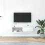 White TV stand 100x31x25.5 cm made of engineered wood by , TV Furniture - Ref: Foro24-861472, Price: 55,33 €, Discount: %