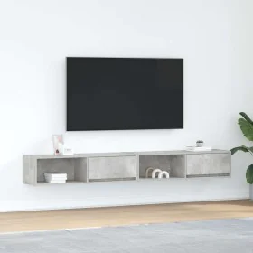 TV-Möbel 2 Stück in Betongrau 100x31x25,5 cm von , TV-Möbel - Ref: Foro24-861479, Preis: 89,69 €, Rabatt: %