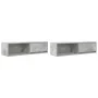 TV furniture 2 units concrete gray 100x31x25.5 cm by , TV Furniture - Ref: Foro24-861479, Price: 89,69 €, Discount: %