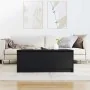 Black oak coffee table with drawers 100x100x40 cm by , Coffee table - Ref: Foro24-3328400, Price: 177,05 €, Discount: %