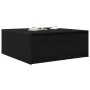 Black oak coffee table with drawers 100x100x40 cm by , Coffee table - Ref: Foro24-3328400, Price: 177,05 €, Discount: %