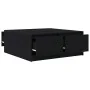 Black oak coffee table with drawers 100x100x40 cm by , Coffee table - Ref: Foro24-3328400, Price: 177,05 €, Discount: %