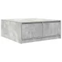 Center table with concrete gray drawers 100x100x40 cm by , Coffee table - Ref: Foro24-3328402, Price: 165,33 €, Discount: %