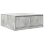 Center table with concrete gray drawers 100x100x40 cm by , Coffee table - Ref: Foro24-3328402, Price: 165,33 €, Discount: %