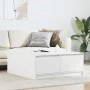 Weißer Couchtisch mit Schubladen 100x100x40 cm von , Couchtisch - Ref: Foro24-3328399, Preis: 150,83 €, Rabatt: %