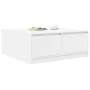 Mesa de centro con cajones blanca 100x100x40 cm de , Mesas de centro - Ref: Foro24-3328399, Precio: 150,83 €, Descuento: %