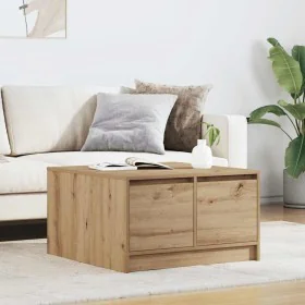 Handcrafted oak coffee table with drawers 70.5x70x40 cm by , Coffee table - Ref: Foro24-3328416, Price: 119,20 €, Discount: %