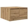 Handcrafted oak coffee table with drawers 70.5x70x40 cm by , Coffee table - Ref: Foro24-3328416, Price: 119,20 €, Discount: %