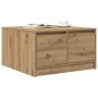 Handcrafted oak coffee table with drawers 70.5x70x40 cm by , Coffee table - Ref: Foro24-3328416, Price: 119,20 €, Discount: %