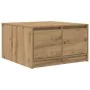 Handcrafted oak coffee table with drawers 70.5x70x40 cm by , Coffee table - Ref: Foro24-3328416, Price: 119,20 €, Discount: %