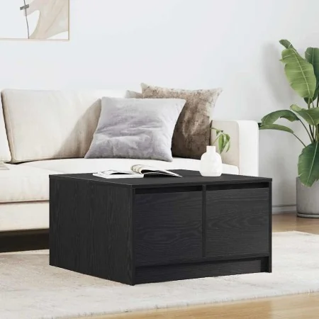 Black oak coffee table with drawers 70.5x70x40 cm by , Coffee table - Ref: Foro24-3328409, Price: 107,63 €, Discount: %