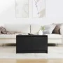 Mesa de centro con cajones roble negro 70,5x70x40 cm de , Mesas de centro - Ref: Foro24-3328409, Precio: 107,62 €, Descuento: %