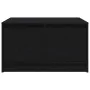 Mesa de centro con cajones roble negro 70,5x70x40 cm de , Mesas de centro - Ref: Foro24-3328409, Precio: 107,62 €, Descuento: %