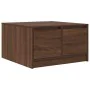 Mesa de centro con cajones roble marrón 70,5x70x40 cm de , Mesas de centro - Ref: Foro24-3328414, Precio: 105,09 €, Descuento: %