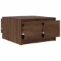 Center table with brown oak drawers 70.5x70x40 cm by , Coffee table - Ref: Foro24-3328414, Price: 105,10 €, Discount: %