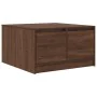 Mesa de centro con cajones roble marrón 70,5x70x40 cm de , Mesas de centro - Ref: Foro24-3328414, Precio: 105,09 €, Descuento: %