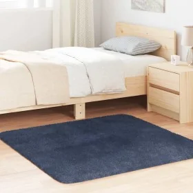 Long pile NAVARRA navy blue carpet 120x120 cm polyester by , Rugs - Ref: Foro24-4102867, Price: 30,60 €, Discount: %