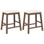 Barhocker mit 2 massiven braunen Gummiholzpolstern. von , Küchenhocker - Ref: Foro24-4102576, Preis: 105,32 €, Rabatt: %