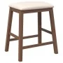 Barhocker mit 2 massiven braunen Gummiholzpolstern. von , Küchenhocker - Ref: Foro24-4102576, Preis: 105,32 €, Rabatt: %
