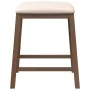 Sillas de bar con cojines 2 uds madera maciza marrón caucho de , Taburetes de cocina - Ref: Foro24-4102576, Precio: 105,32 €,...