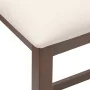Sillas de bar con cojines 2 uds madera maciza marrón caucho de , Taburetes de cocina - Ref: Foro24-4102576, Precio: 105,32 €,...