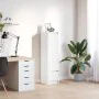 Hoher weißer Schrank 29,5x34x119,5 cm aus Ingenieurholz von , Sideboards - Ref: Foro24-861652, Preis: 71,63 €, Rabatt: %