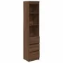 Tall brown oak sideboard 37.5x35x180 cm engineered wood by , Sideboards - Ref: Foro24-861667, Price: 98,01 €, Discount: %