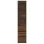 Tall brown oak sideboard 37.5x35x180 cm engineered wood by , Sideboards - Ref: Foro24-861667, Price: 98,01 €, Discount: %