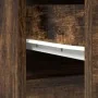 Hoher Vitrinenschrank aus geräucherter Eiche 37,5x35x180 cm aus Ingenieurholz von , Sideboards - Ref: Foro24-861665, Preis: 9...