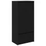 Black oak wardrobe with drawer 55.5x34x119.5 cm by , Sideboards - Ref: Foro24-861644, Price: 97,48 €, Discount: %