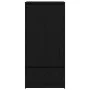 Black oak wardrobe with drawer 55.5x34x119.5 cm by , Sideboards - Ref: Foro24-861644, Price: 97,48 €, Discount: %