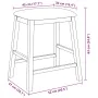 Bar chairs with cushions 2 units solid white rubber wood by , Kitchen stools - Ref: Foro24-4102583, Price: 105,37 €, Discount: %