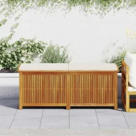 Outdoor cushions 150x50x60.5 cm solid acacia wood by , Outdoor storage boxes - Ref: Foro24-4106476, Price: 288,28 €, Discount: %