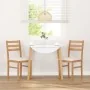 Dining chairs with cushions 2 units solid rubber wood by , dining chairs - Ref: Foro24-4102419, Price: 79,10 €, Discount: %