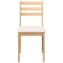 Dining chairs with cushions 2 units solid rubber wood by , dining chairs - Ref: Foro24-4102419, Price: 79,10 €, Discount: %