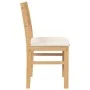 Dining chairs with cushions 2 units solid rubber wood by , dining chairs - Ref: Foro24-4102419, Price: 79,10 €, Discount: %