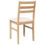 Dining chairs with cushions 2 units solid rubber wood by , dining chairs - Ref: Foro24-4102419, Price: 79,10 €, Discount: %