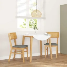 Esszimmerstühle mit Kissen, 2 Stück Massivholzgummi von , Essstühle - Ref: Foro24-4102465, Preis: 166,58 €, Rabatt: %
