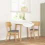 Dining chairs with cushions 2 units solid rubber wood by , dining chairs - Ref: Foro24-4102465, Price: 166,58 €, Discount: %