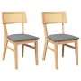 Dining chairs with cushions 2 units solid rubber wood by , dining chairs - Ref: Foro24-4102465, Price: 166,58 €, Discount: %