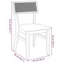 Dining chairs with cushions 2 units solid rubber wood by , dining chairs - Ref: Foro24-4102465, Price: 166,58 €, Discount: %